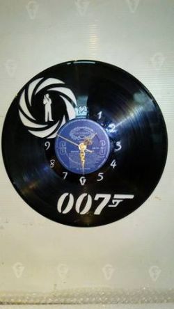 007 Vinyl Record Clock