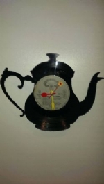 Custom Teapot Vinyl Record Clock