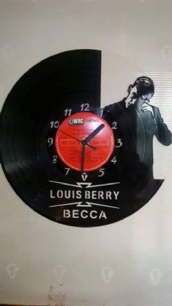 Louis Berry Vinyl Record Clock
