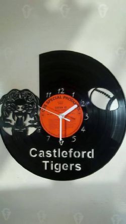 Castleford Tigers Vinyl Record Clock