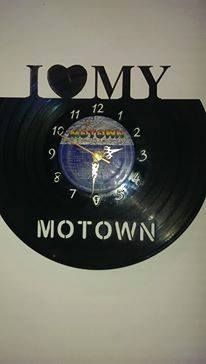 I Love My Motown Vinyl Record Clock