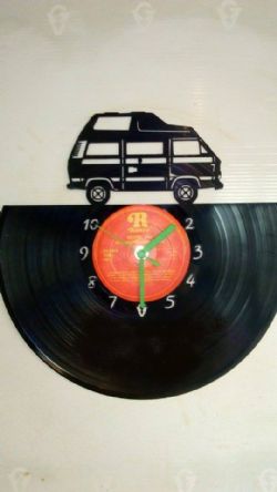 VW T25 Vinyl Record Clock