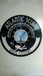 Atlantic Scuba Diving Centre Vinyl Record Clock