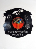 Twenty One Pilots Themed Vinyl Record Clock