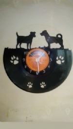 Jack Russell Terriers Themed Vinyl Record Clock