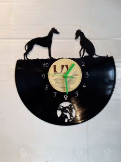 Whippets Themed Vinyl Record Clock