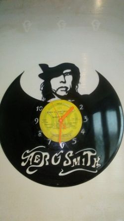 Aerosmith Vinyl Record Clock