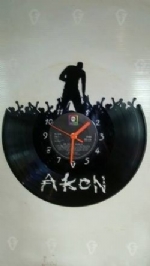 AKON Vinyl Record Clock