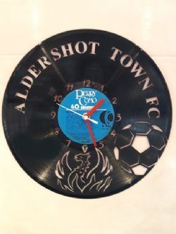 Aldershot Town F.C Vinyl Record Clock