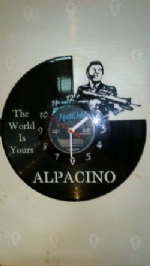 Al Pacino Scar Face Film Vinyl Record Clock