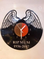 Angel Wings Personalised Themed Vinyl Record Clock