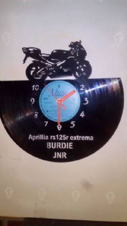 Aprilla RS125R Vinyl Record Clock