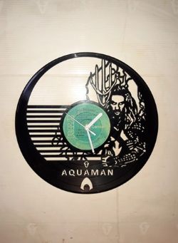 Aquaman Superhero DC Themed Vinyl Record Clock