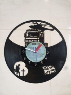 Army Truck Hero Themed Vinyl Record Clock