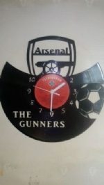 Arsenal FC football Themed Vinyl Record Clock