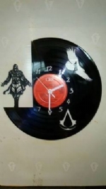 Assassins Creed Vinyl Record Clock