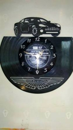 Aston Martin Vinyl Record Clock
