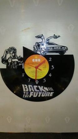 Back To The Future Vinyl Record Clock