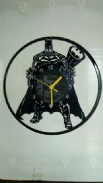 Batman With Logo Vinyl Record Clock