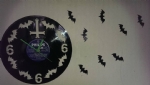 Bats Vinyl Record Clock