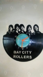 Bay City Rollers Vinyl Record Clock