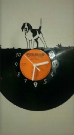 Beagle New Themed Vinyl Record Clock