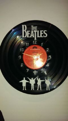 Beatles Vinyl Record Clock