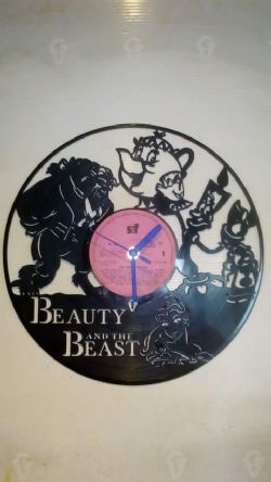 Beauty And The Beast, Belle Themed Vinyl Record Clock