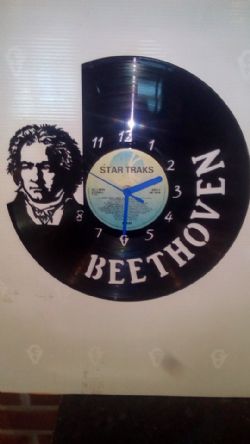 Beethoven Vinyl Record Clock