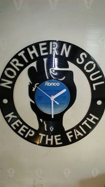 Big Northern Soul Vinyl Record Clock