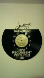 Bike Themed Vinyl Record Clock