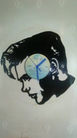 Billy Fury Face Themed Vinyl Record Clock