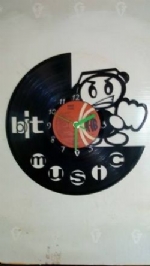 Bit Music Vinyl Record Clock