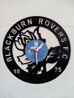 Blackburn Rovers F.C Themed Vinyl Record Clock
