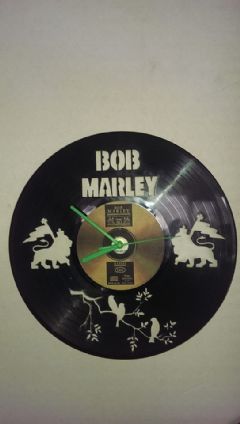 Bob Marley 3 Little Birds Vinyl Record Clock