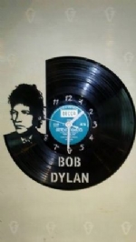 Bob Dylan Vinyl Record Clock