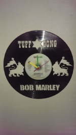 Bob Marley Cut Vinyl Record Clock