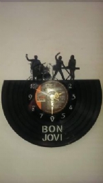 Bon Jovi Vinyl Record Clock