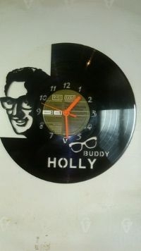 Buddy Holly Vinyl Record Clock