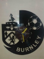 Burnley FC Football Themed Vinyl Record Clock