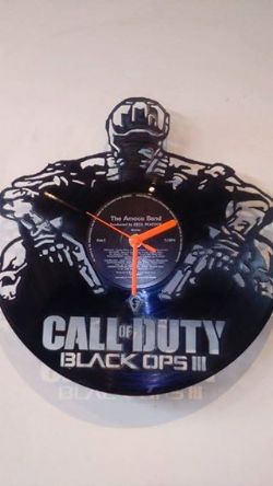 Call Of Duty Black Ops 3 full Vinyl Record Clock