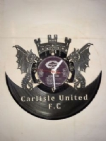 Carlisle Fc Vinyl Record Clock