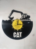 CAT 360 Digger Themed Record Clock