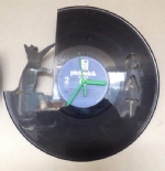 Cat Vinyl Record Clock