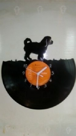 Cavachon Dog Vinyl Record Clock
