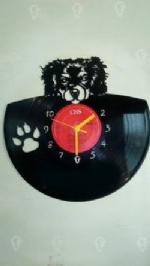 Cavalier King Charles Spaniel Top Themed Vinyl Record Clock