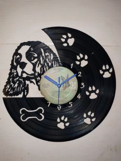 Cavalier King Charles Spaniel New Themed Vinyl Record Clock