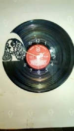 Cavalier King Charles Spaniel Face Vinyl Record Clock