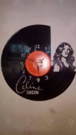 Celine Dion Vinyl Record Clock
