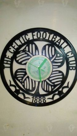 Celtic Fc Vinyl Record Clock